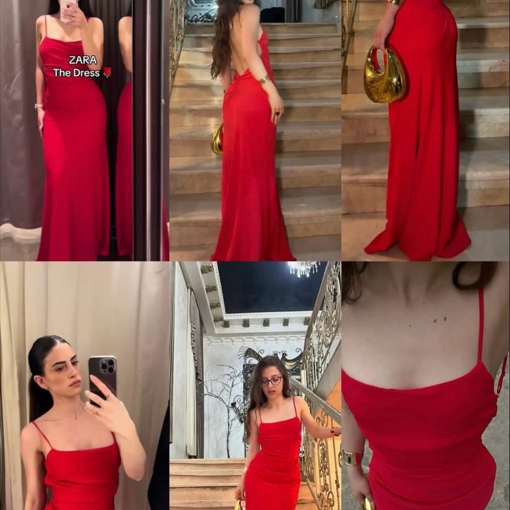ZARA Red Evening Gown 4661/322/601